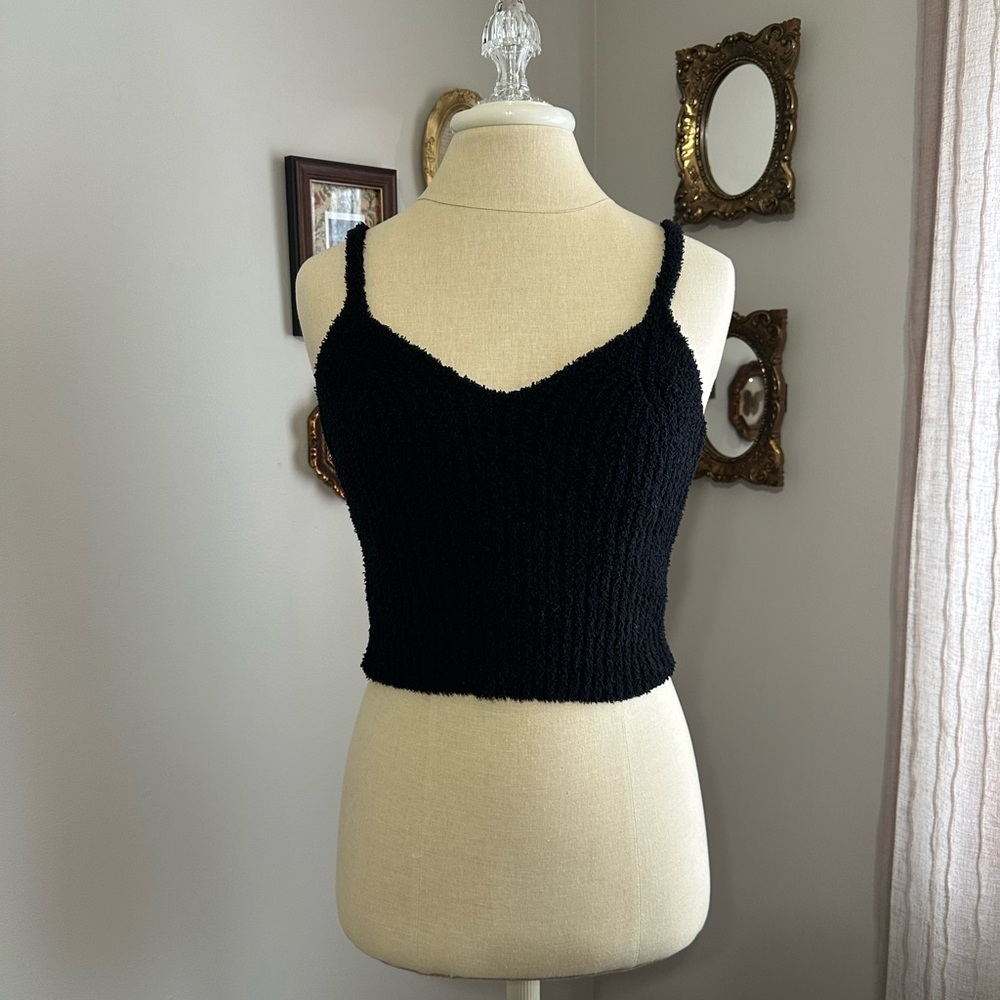 Altar'd State Intimately Black Knit Tank
